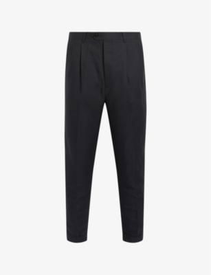 Tallis slim-fit tapered-leg cotton-blend trousers by ALLSAINTS