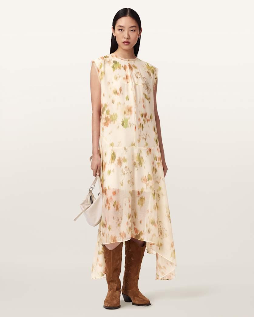 Tanner Floral Midi Dress by ALLSAINTS