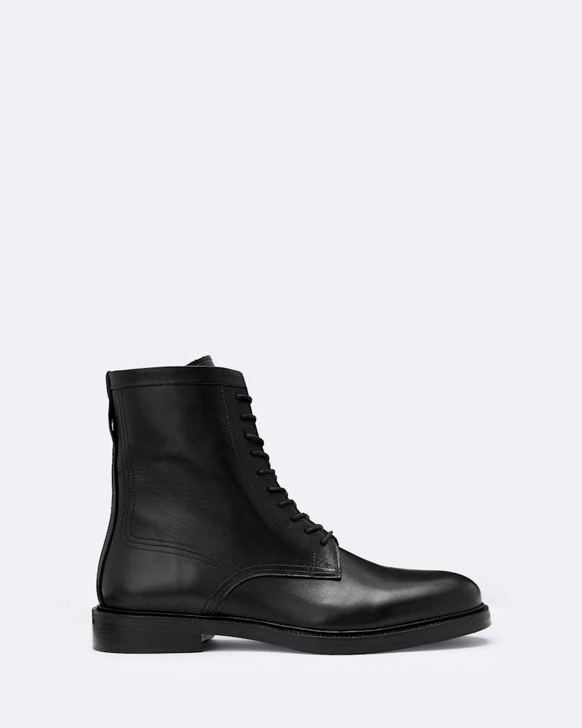 Tanner Zip-Up Leather Military Boots by ALLSAINTS