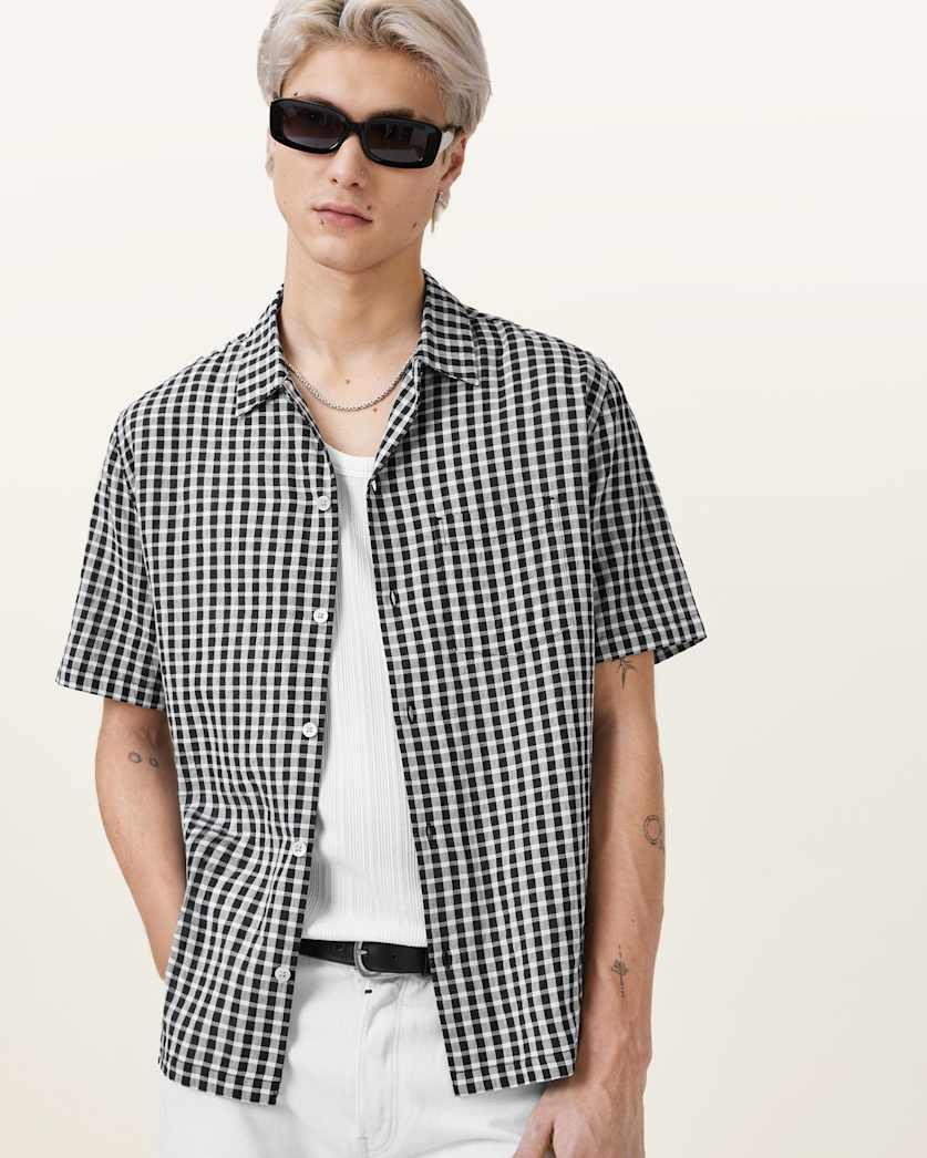 Tawney Short Sleeve Check Shirt by ALLSAINTS
