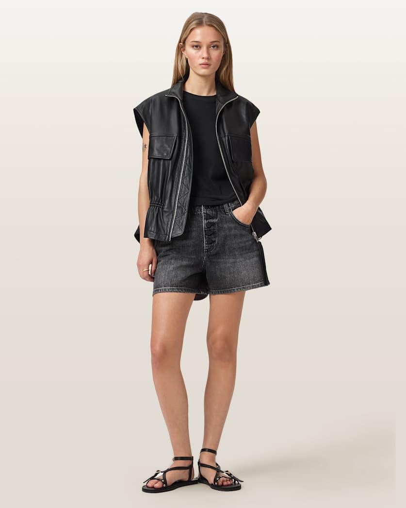 Tay Mid Rise Denim Shorts by ALLSAINTS