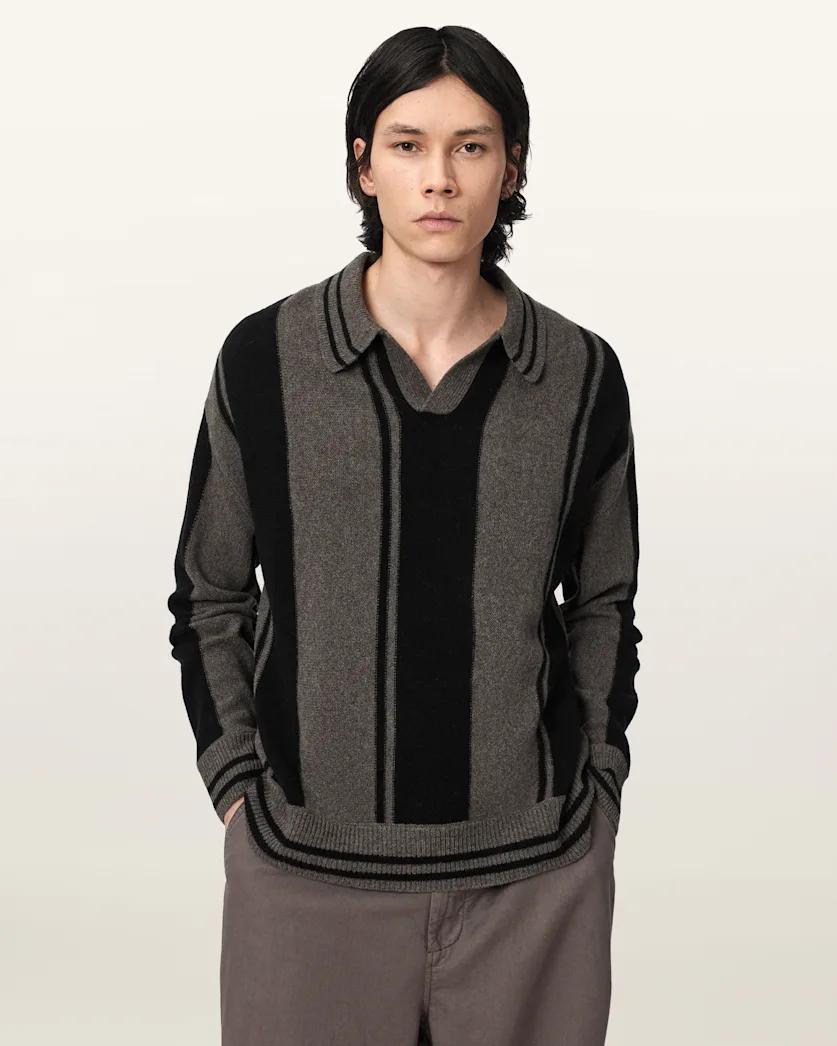 Taylor Long Sleeve Wool Polo by ALLSAINTS