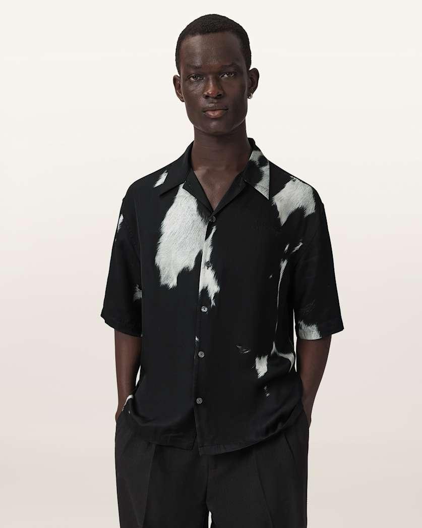 Templar Oversized Short Sleeve Printed Shirt by ALLSAINTS