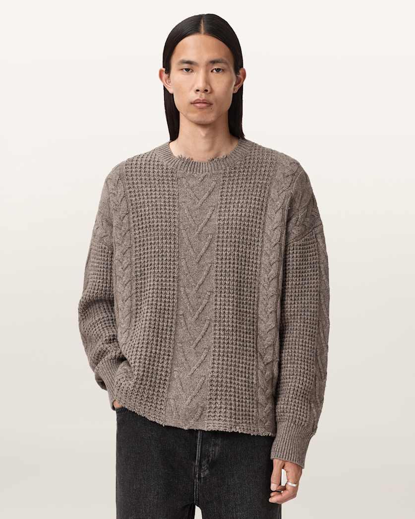 Tenter Oversized Wool Jumper by ALLSAINTS