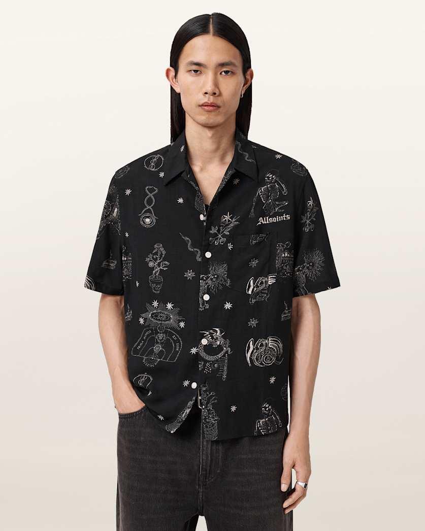 Terra Oversized Linen Blend Shirt by ALLSAINTS