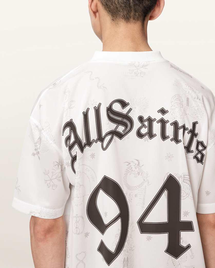 Terra Oversized Short Sleeve Football Shirt by ALLSAINTS