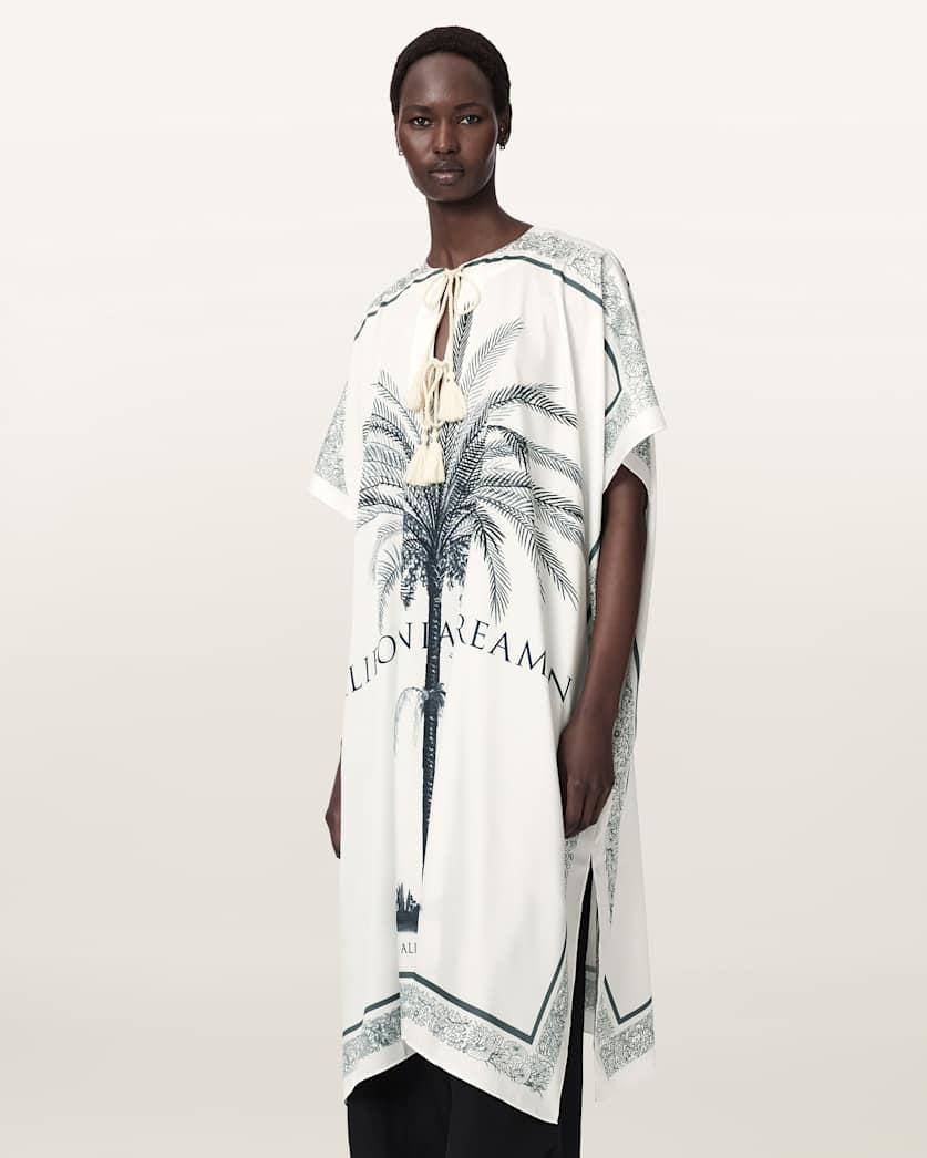 Tess Kaftan Printed Midi Dress by ALLSAINTS