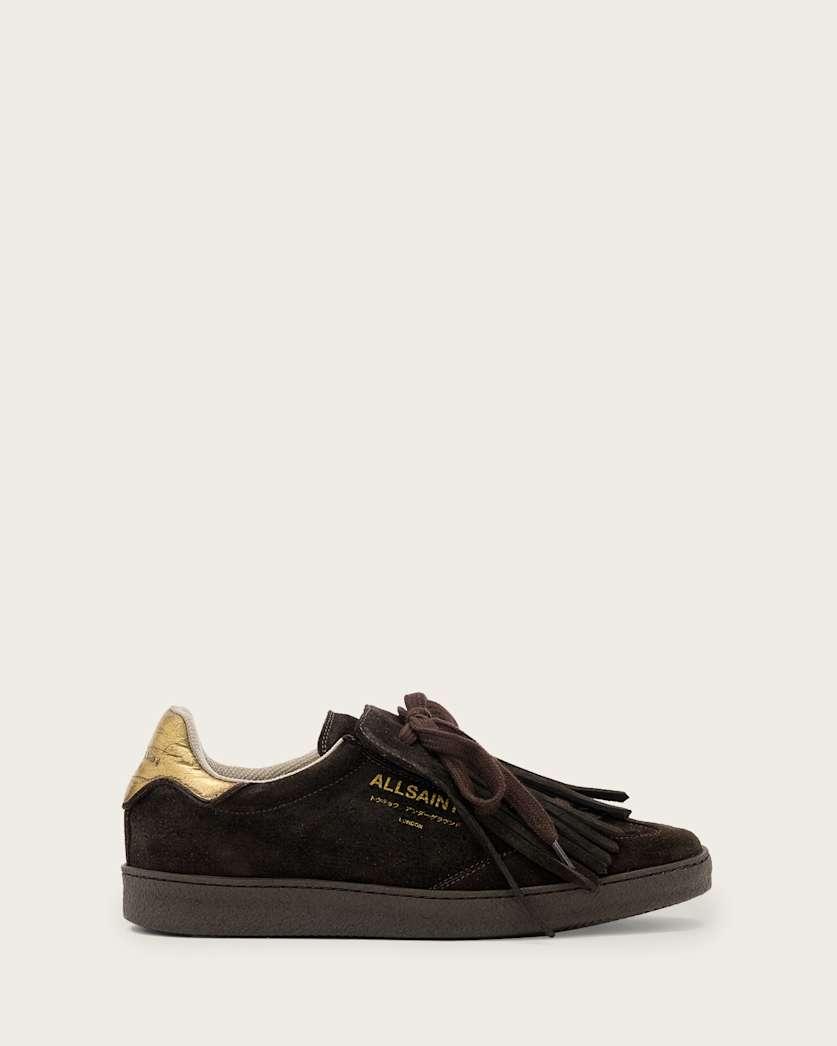 Thelma Fringe Leather Low Top Trainers by ALLSAINTS