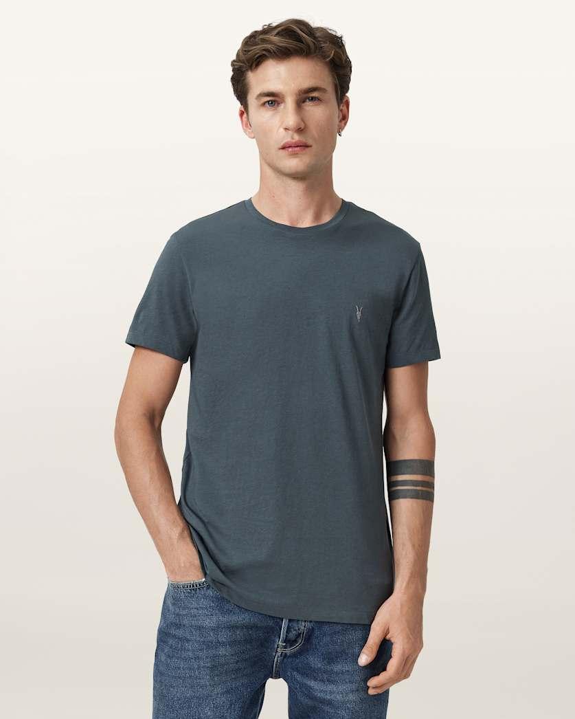 Tonic Crew Neck Slim Ramskull T-Shirt by ALLSAINTS