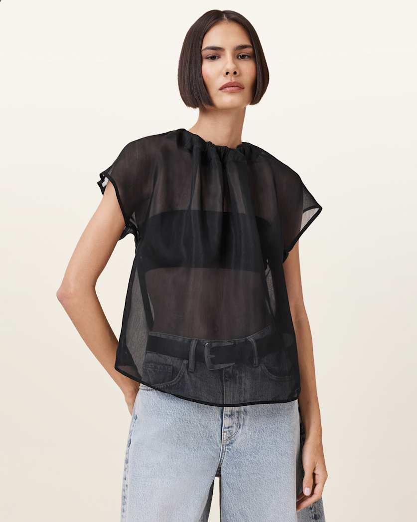 Trisha Sheer Top by ALLSAINTS