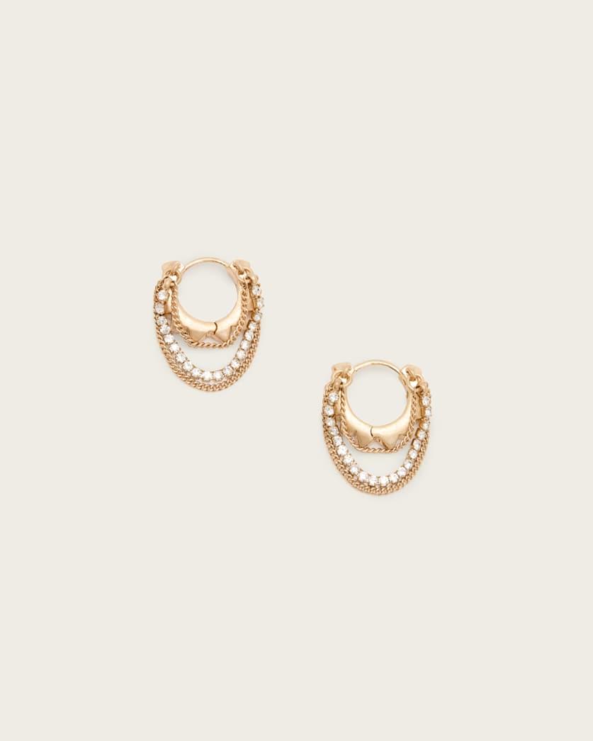 Trudy Small Chain Hoop Earrings by ALLSAINTS