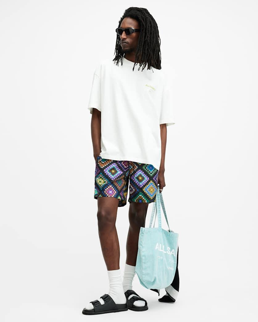 Tunis Printed Slim Fit Swim Shorts by ALLSAINTS