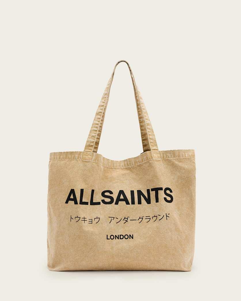Underground Acid Wash Logo Tote Bag by ALLSAINTS
