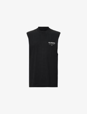 Underground Graphic-Print Sleeveless Cotton T-Shirt by ALLSAINTS