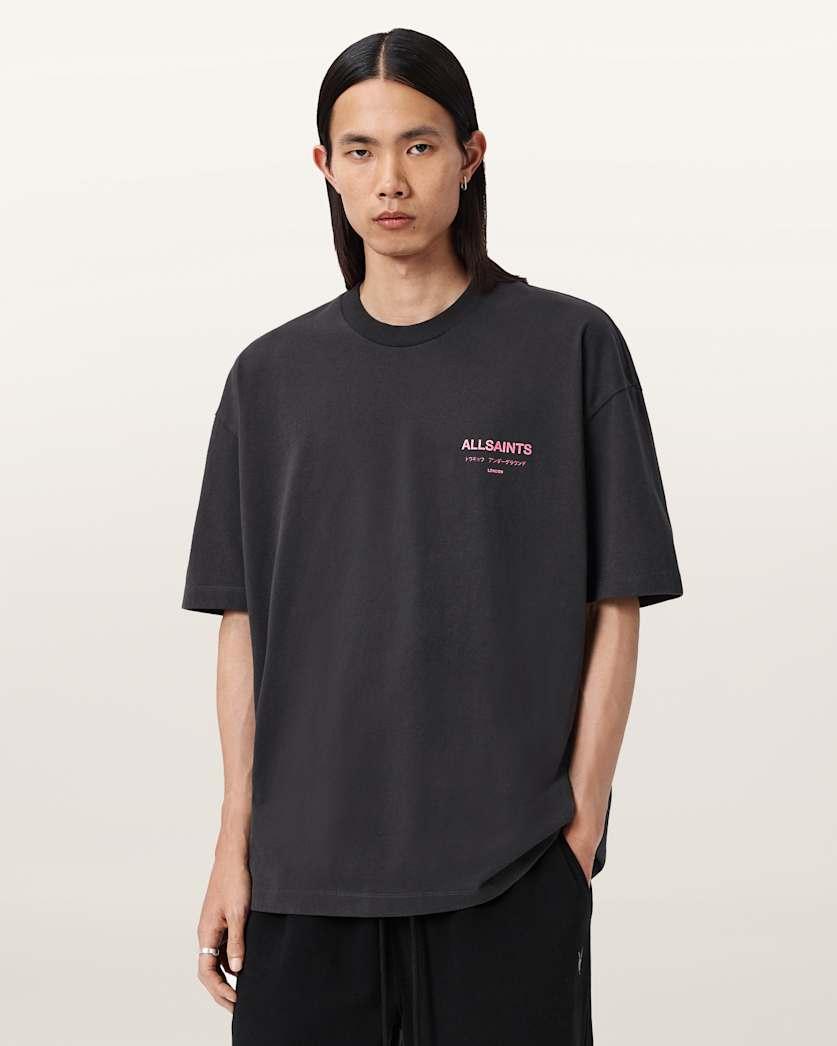 Underground Oversized Crew Neck T-Shirt by ALLSAINTS