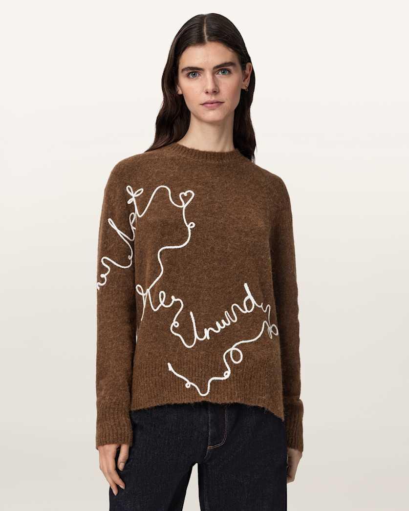 Unwind Relaxed Alpaca Blend Sweater by ALLSAINTS