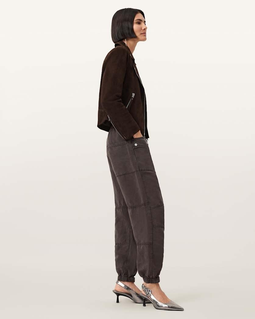 Val Linen Blend Cargo Trousers by ALLSAINTS