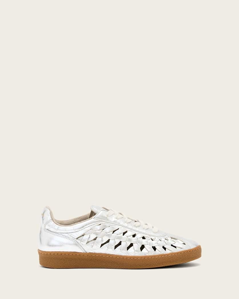 Velma Leather Woven Sneakers by ALLSAINTS