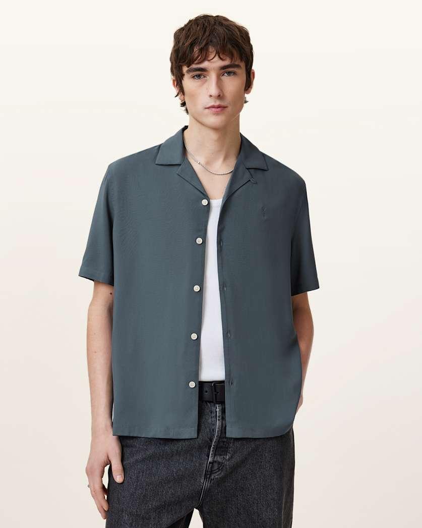 Venice Revere Collar Ramskull Shirt by ALLSAINTS