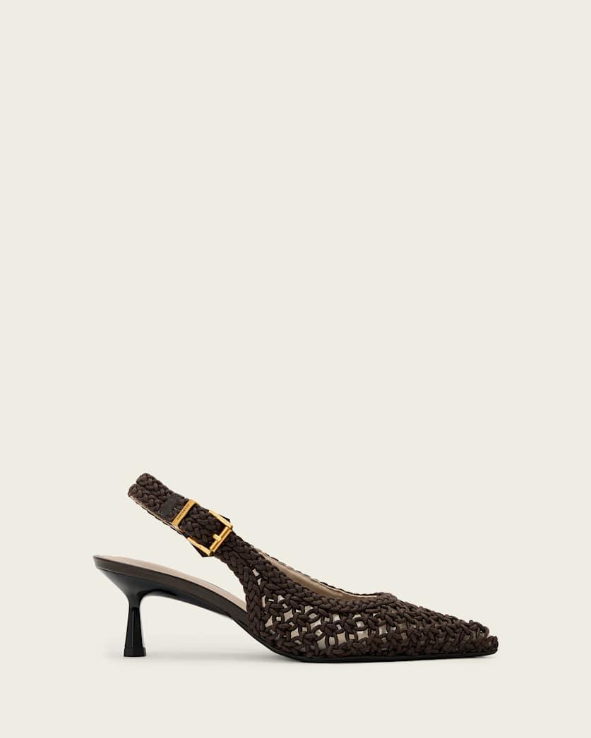 Violet Slingback Pointed Toe Heels by ALLSAINTS