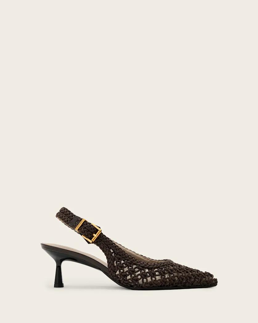 Violet Slingback Pointed Toe Heels by ALLSAINTS