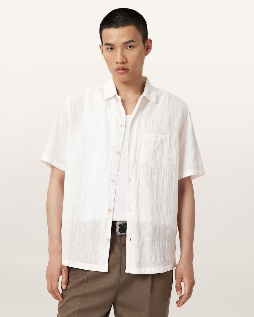Walton Short Sleeve Crepe Shirt by ALLSAINTS