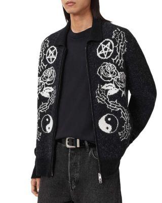 Warner Zipper Cardigan by ALLSAINTS