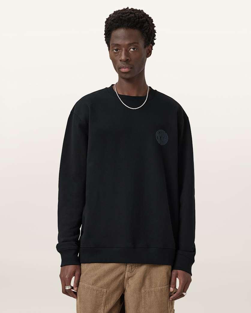 Waved Relaxed Fit Sweatshirt by ALLSAINTS