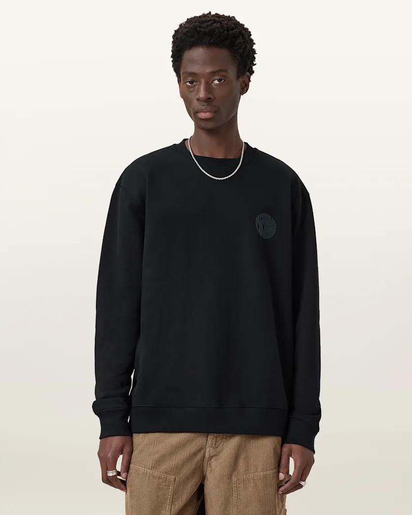 Waved Relaxed Fit Sweatshirt by ALLSAINTS