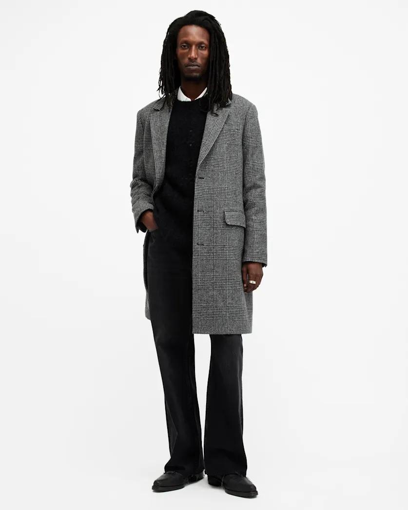 Whitlock Checked Formal Coat by ALLSAINTS