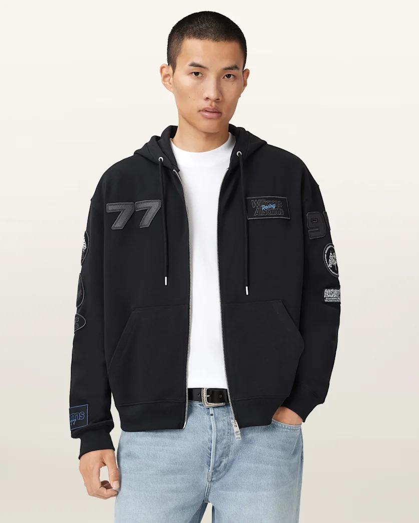 Williams X Allsaints Apex Zip-Up Hoodie by ALLSAINTS