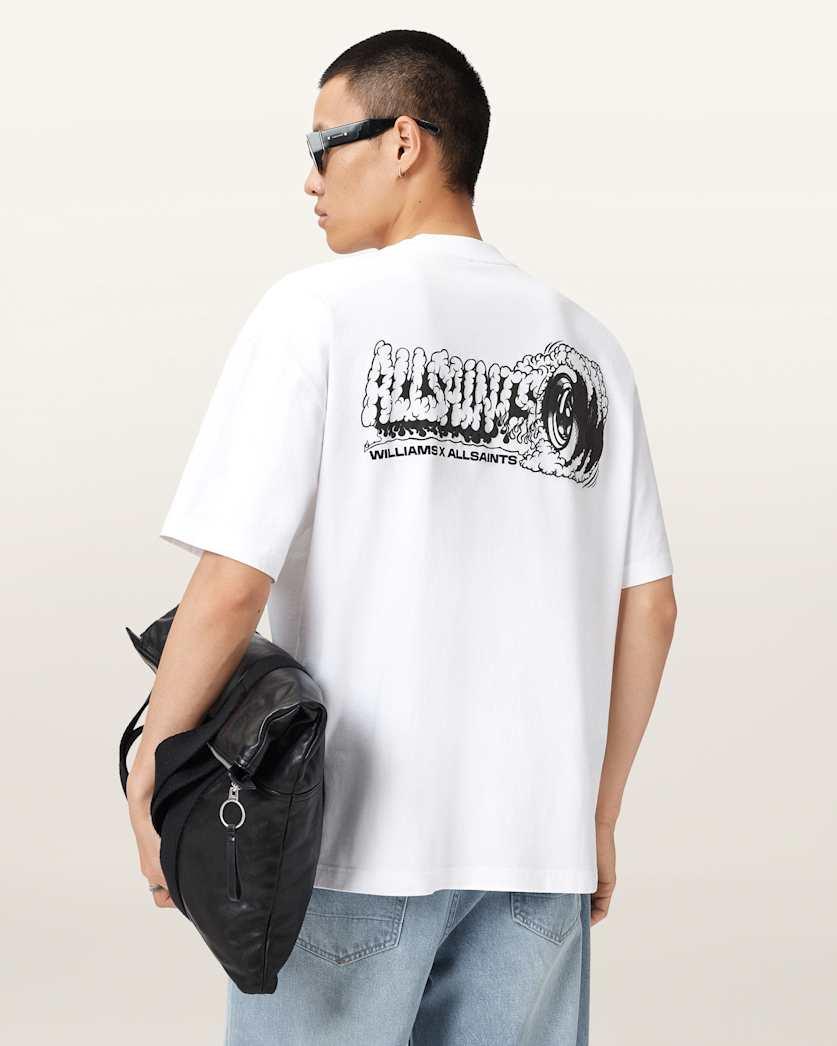 Williams X Allsaints Burnout Crew Neck T-Shirt by ALLSAINTS