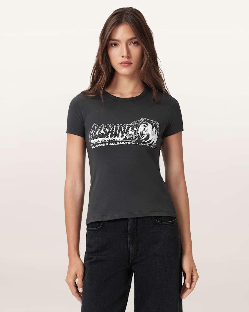 Williams X Allsaints Burnout Stevie T-Shirt by ALLSAINTS