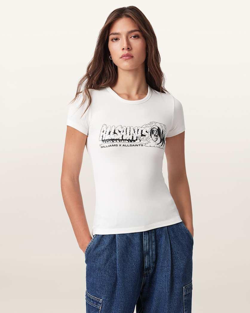 Williams X Allsaints Burnout Stevie T-Shirt by ALLSAINTS