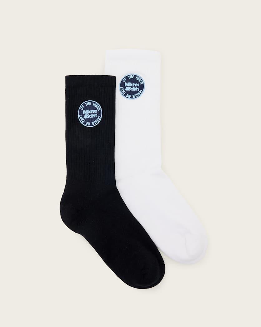 Williams X Allsaints Embroidered Socks 2 Pack by ALLSAINTS