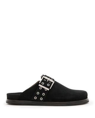 Women's Juno Buckled Grommet Mule Clogs by ALLSAINTS Women's Juno Buckled Grommet Mule Clogs by ALLSAINTS