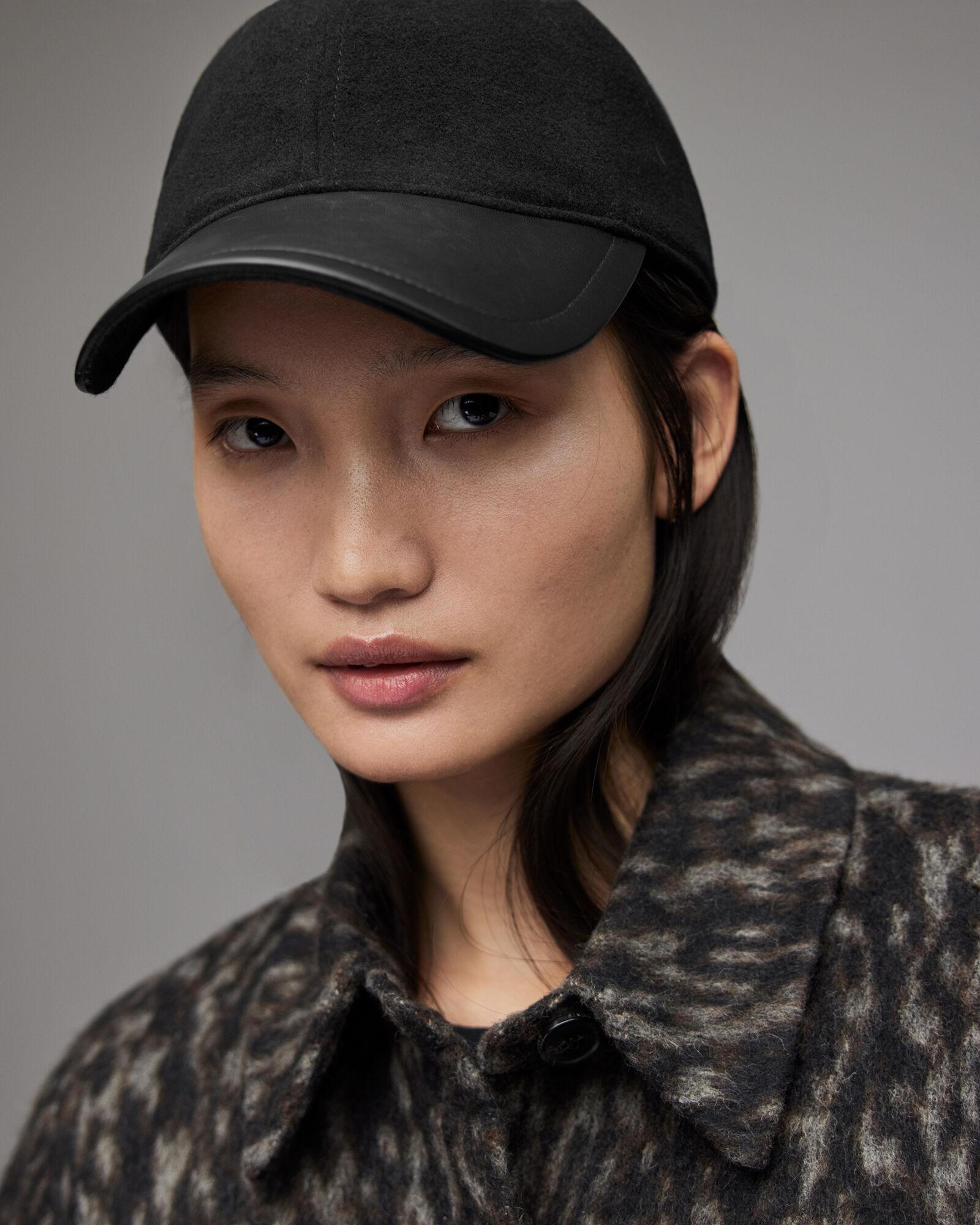 Wool Leather Baseball Cap by ALLSAINTS