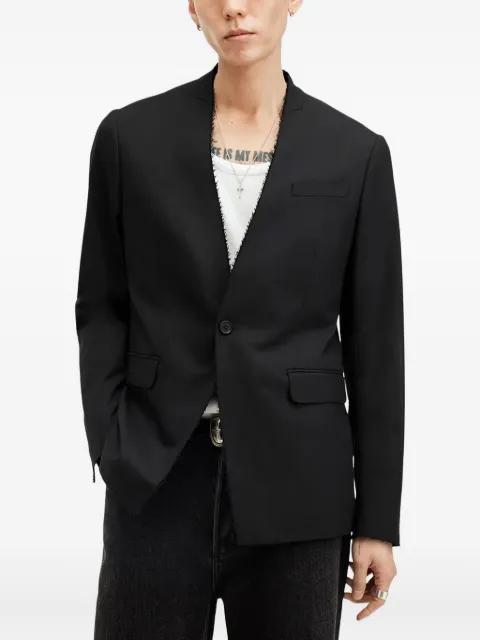 Wren frayed-edge single-breasted blazer by ALLSAINTS