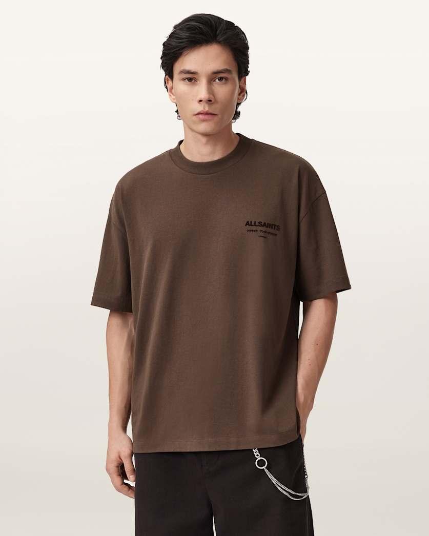 Xander Flocked Logo Oversized T-Shirt by undefined Xander Flocked Logo Oversized T-Shirt by undefined