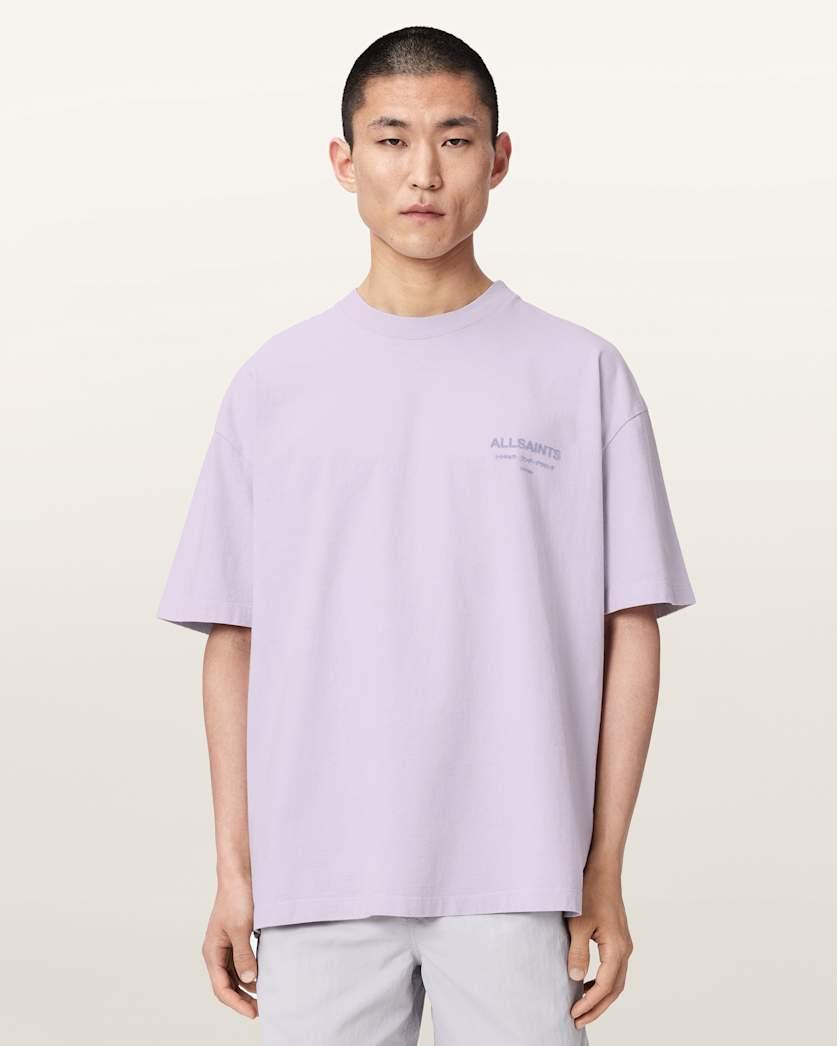 Xander Flocked Logo Oversized T-Shirt by ALLSAINTS