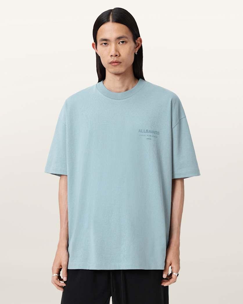 Xander Flocked Logo Oversized T-Shirt by ALLSAINTS
