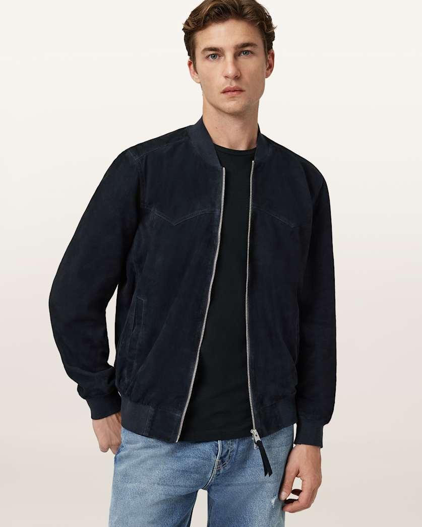 Zealand Suede Bomber Jacket by ALLSAINTS