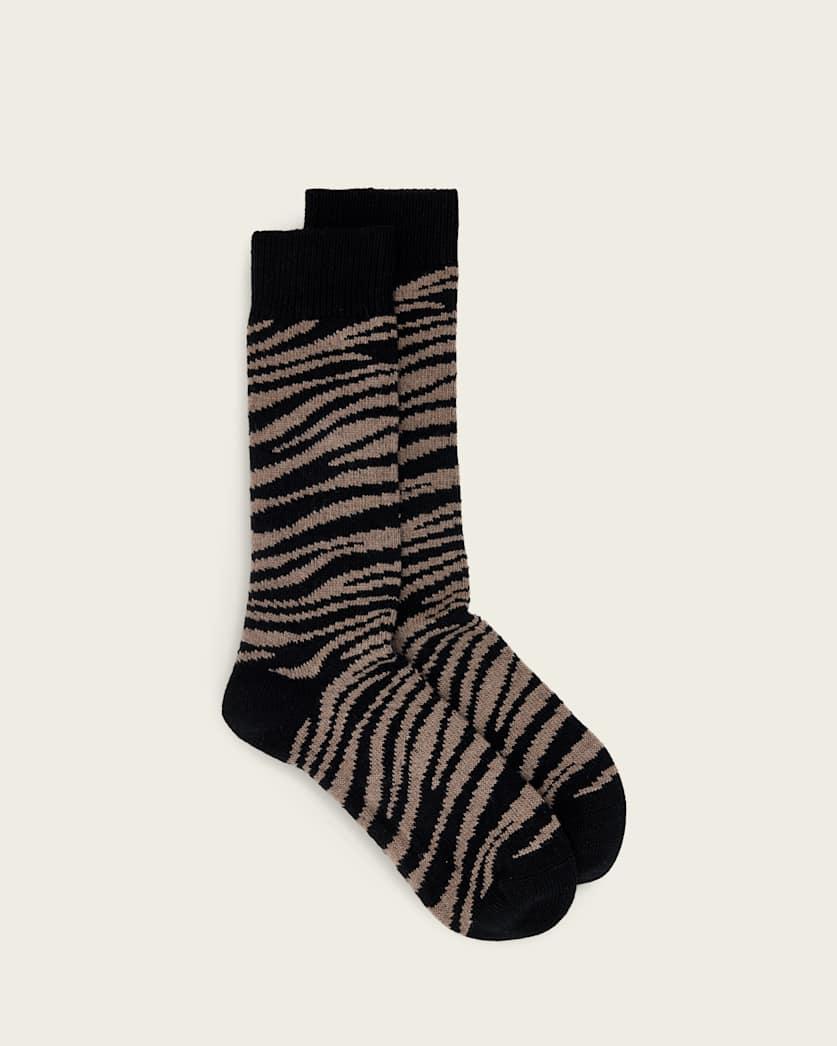 Zebra Boot Socks by ALLSAINTS
