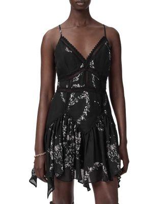 Zia Lace Trim Dress by ALLSAINTS
