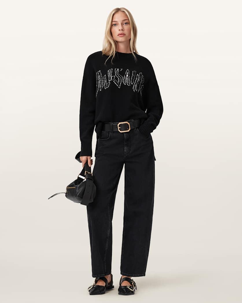 Zinc Jacquard Graphic Sweater by ALLSAINTS