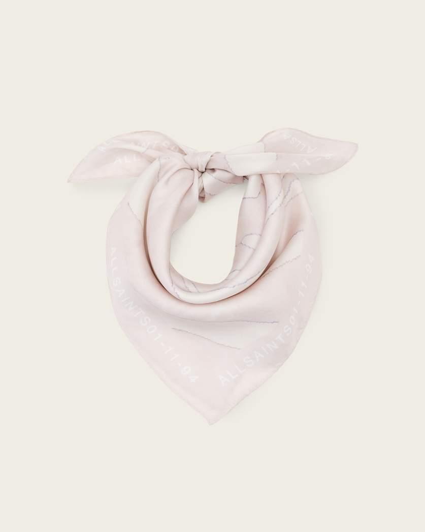 Zoey Square Silk Scarf by ALLSAINTS