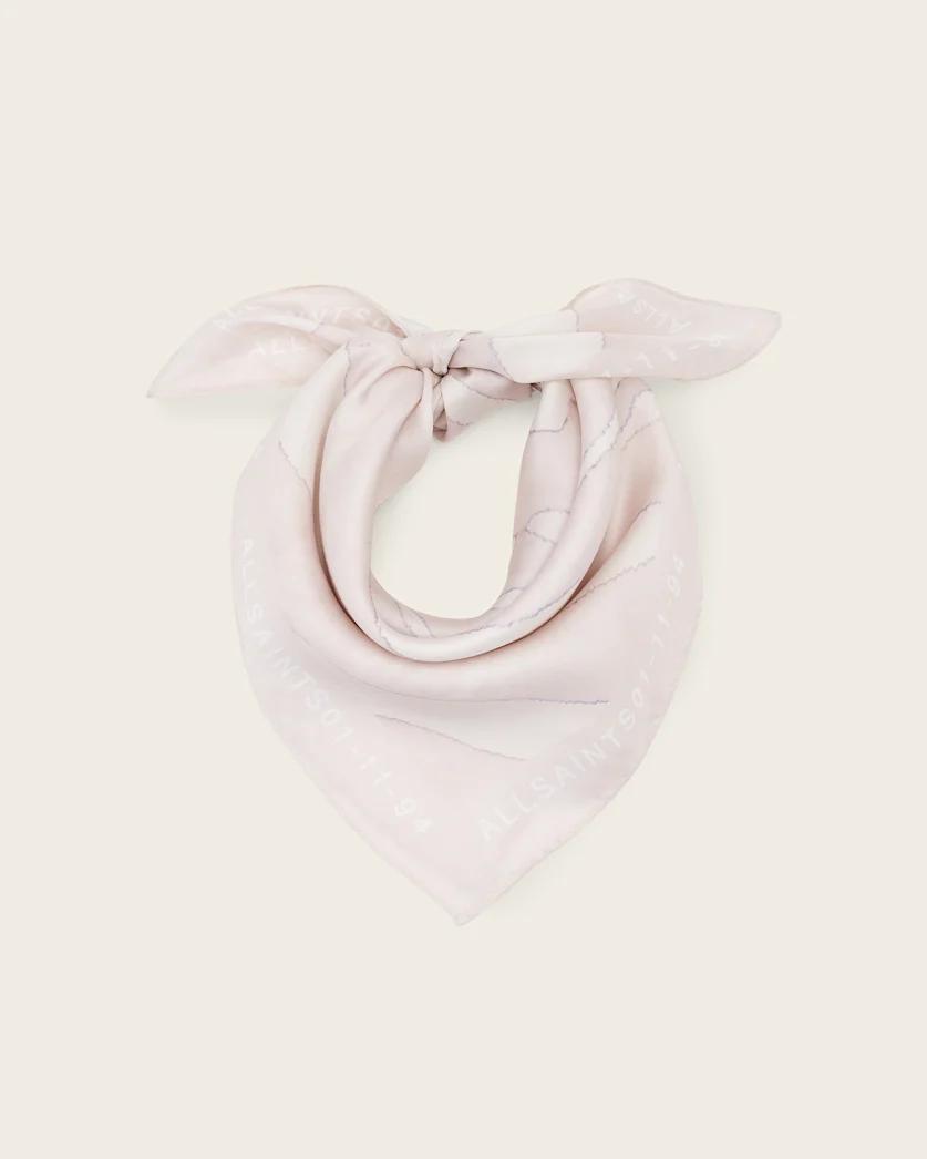 Zoey Square Silk Scarf by ALLSAINTS