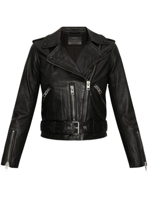 belted biker jacket by ALLSAINTS