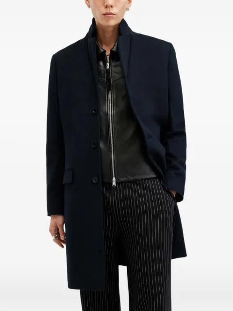 button-fastening single-breasted coat by ALLSAINTS