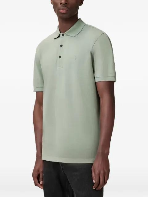 buttoned logo-detail polo shirt by ALLSAINTS
